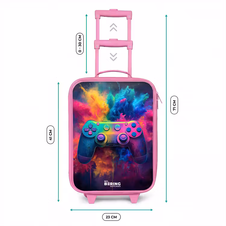 Kinderkoffer - Roze - Game - Controller - Kleurrijk - Explosie — 6
