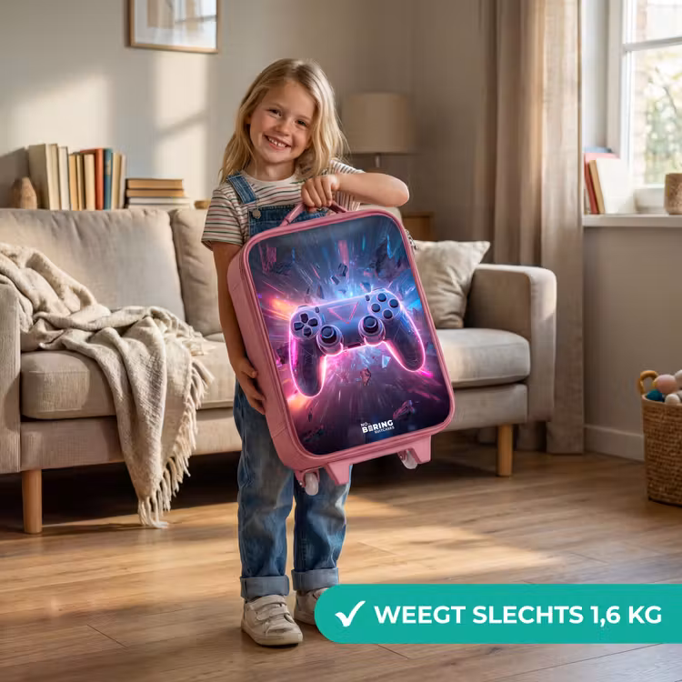 Kinderkoffer - Roze - Game - Controller - Neon — 2