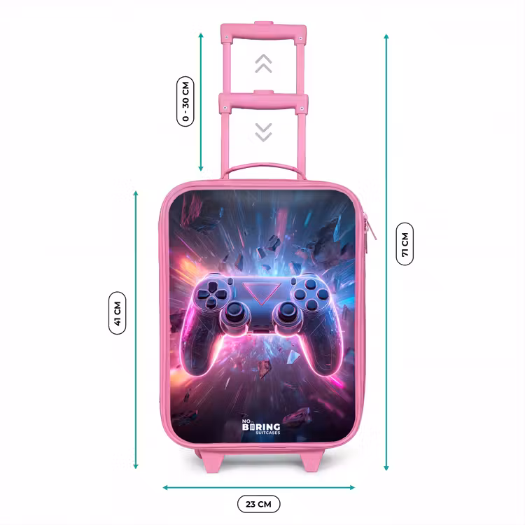 Kinderkoffer - Roze - Game - Controller - Neon — 6