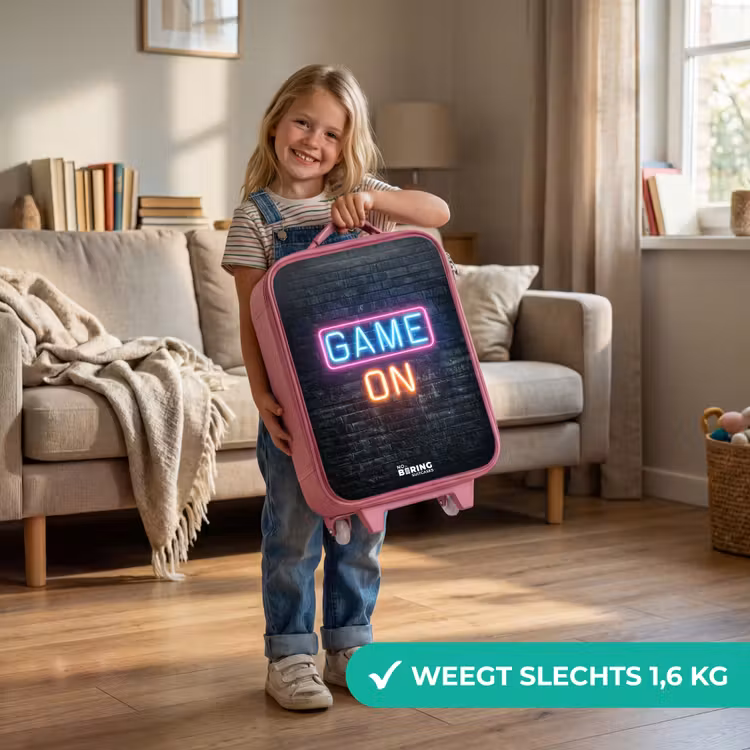 Kinderkoffer - Roze - Game - Letters - Neon — 2