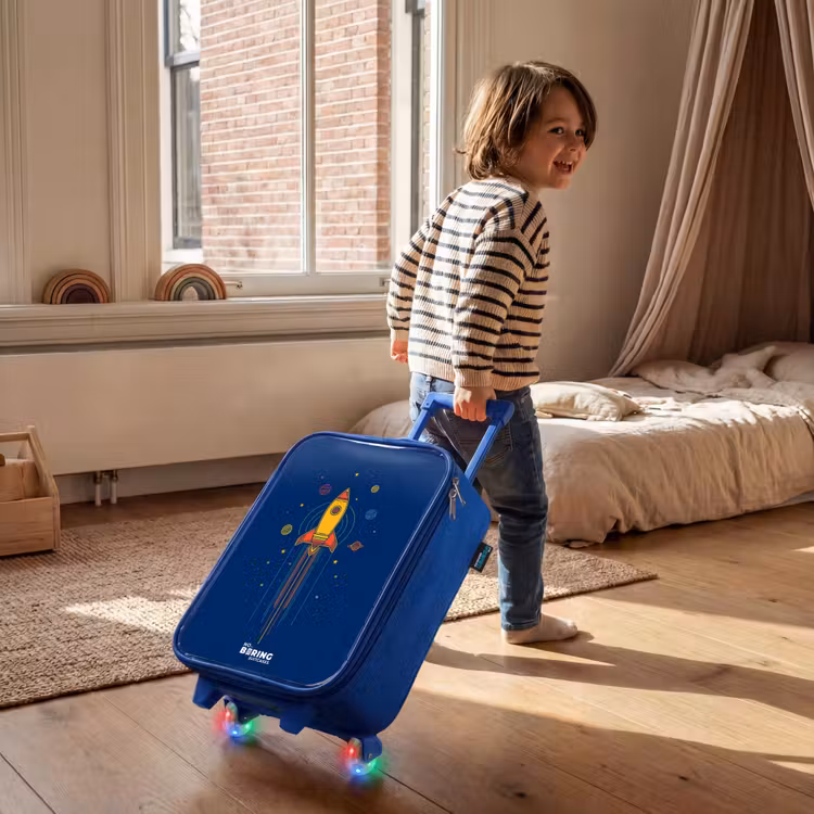Kinderkoffer - Blauw - Raket - Planeten - Sterren — 3