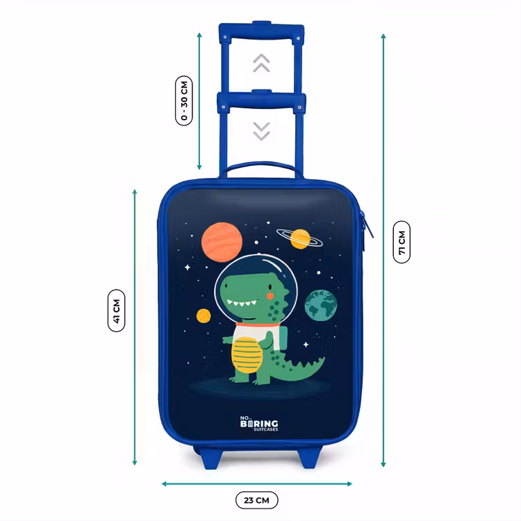 Kinderkoffer - Blauw - Ruimte - Dino - Planeten - Sterren — 6