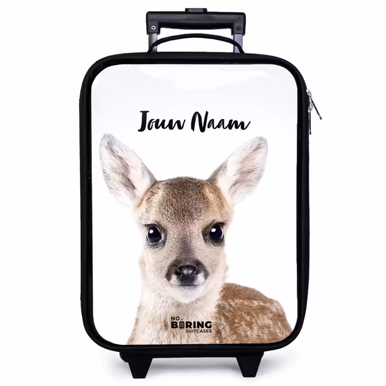 Kinderkoffer met naam - Zwart - Bambino — 1