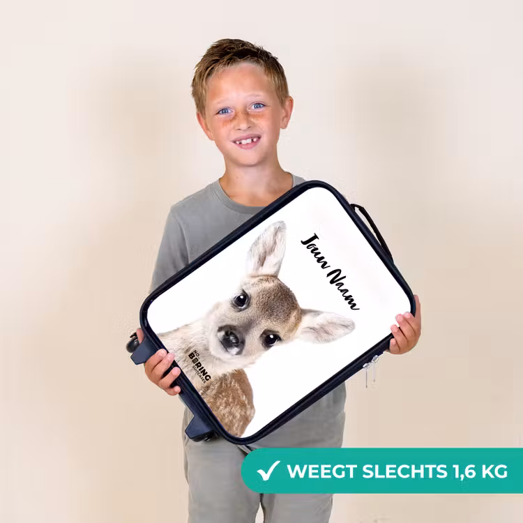 Kinderkoffer met naam - Zwart - Bambino — 2