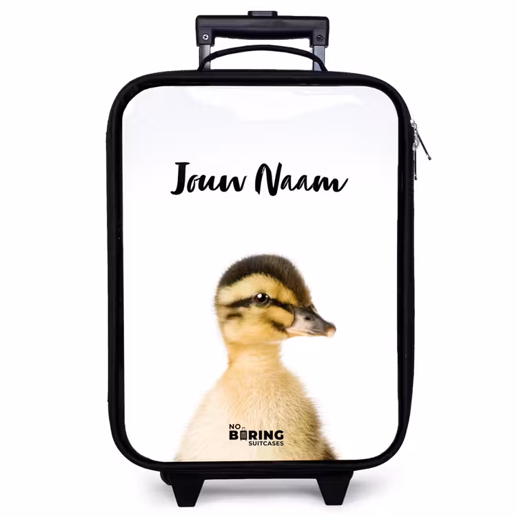 Kinderkoffer met naam - Zwart - Daisy Duck — 1