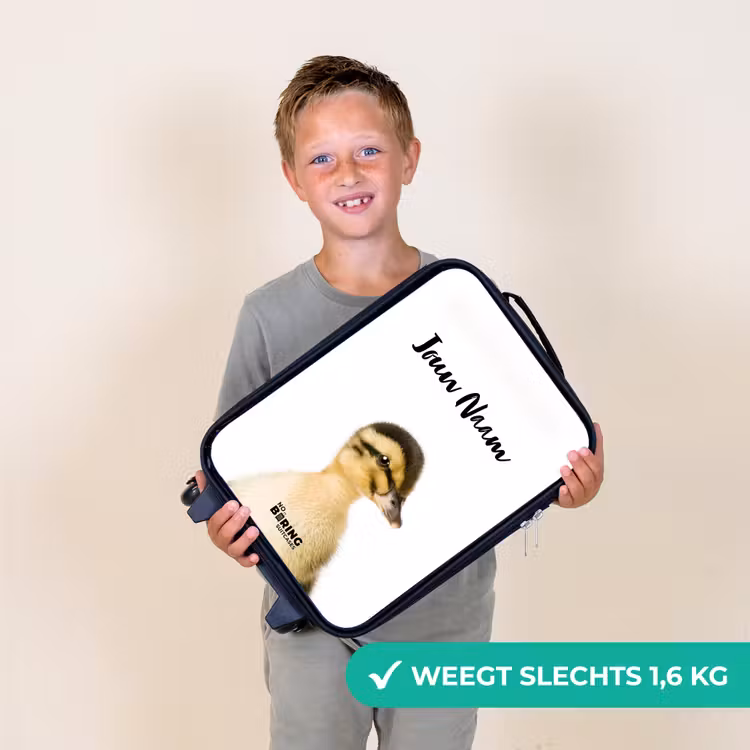 Kinderkoffer met naam - Zwart - Daisy Duck — 2