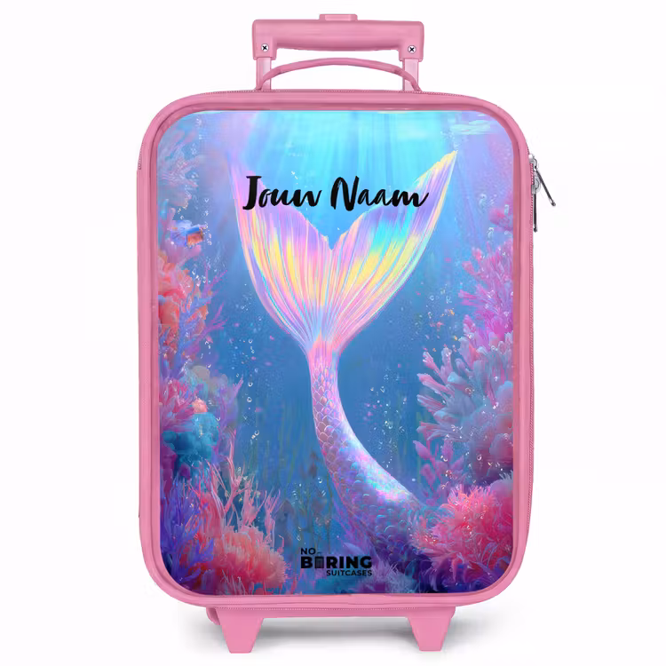 Kinderkoffer - Roze - Zeemeermin - Koraal - Water — 1
