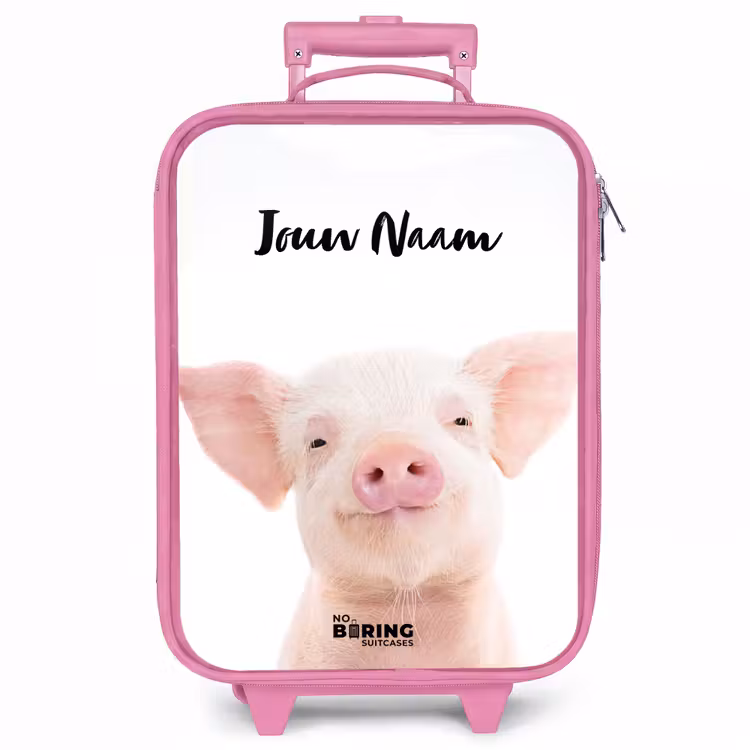 Kinderkoffer met naam - Roze - Binky Big — 1