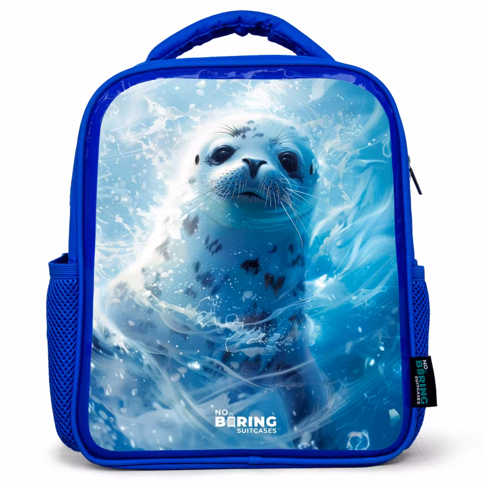 Kinderrugzak - Blauw - Zeehondenpup in helderblauw water — 1