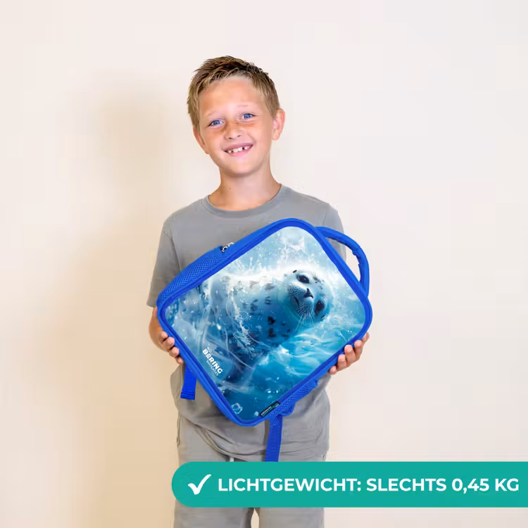 Kinderrugzak - Blauw - Zeehondenpup in helderblauw water — 2