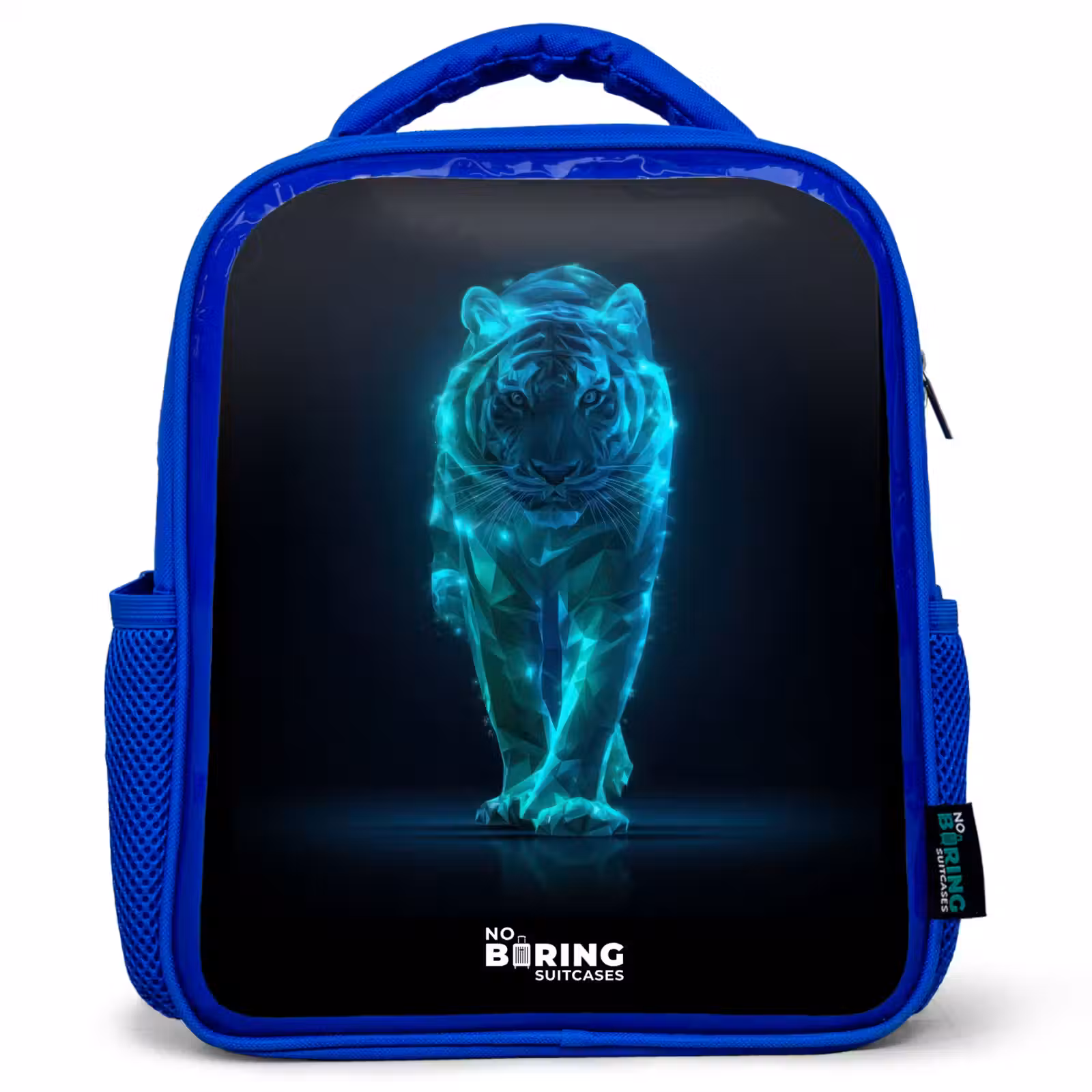 Kinderrugzak - Blauw - Gloeiende tijger in beweging — 1
