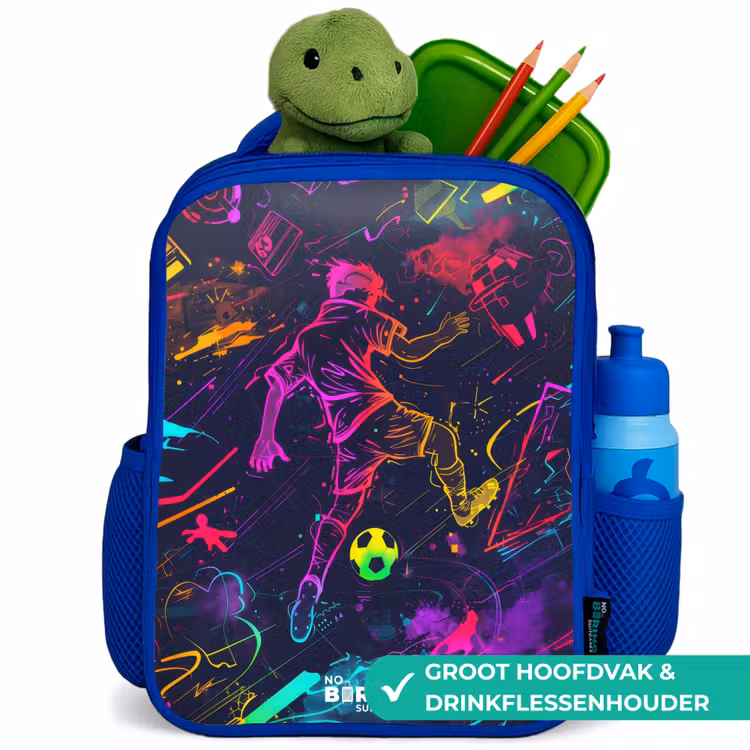 Kinderrugzak - Blauw - Straatvoetbal in ruimtekleuren — 5