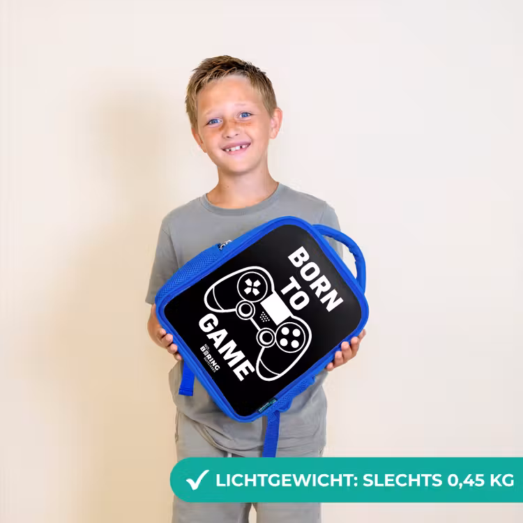 Kinderrugzak - Blauw - Born to game met controller — 2