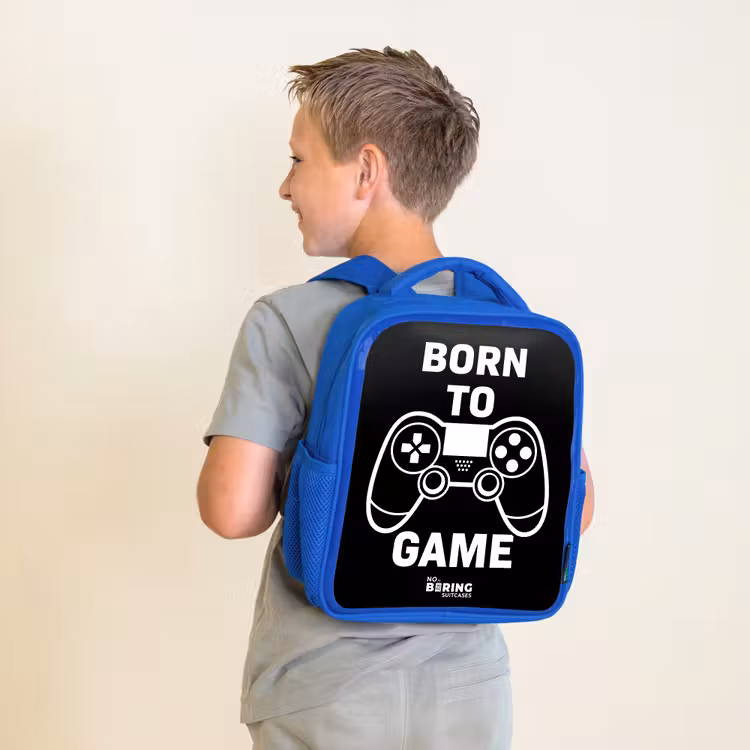 Kinderrugzak - Blauw - Born to game met controller — 3