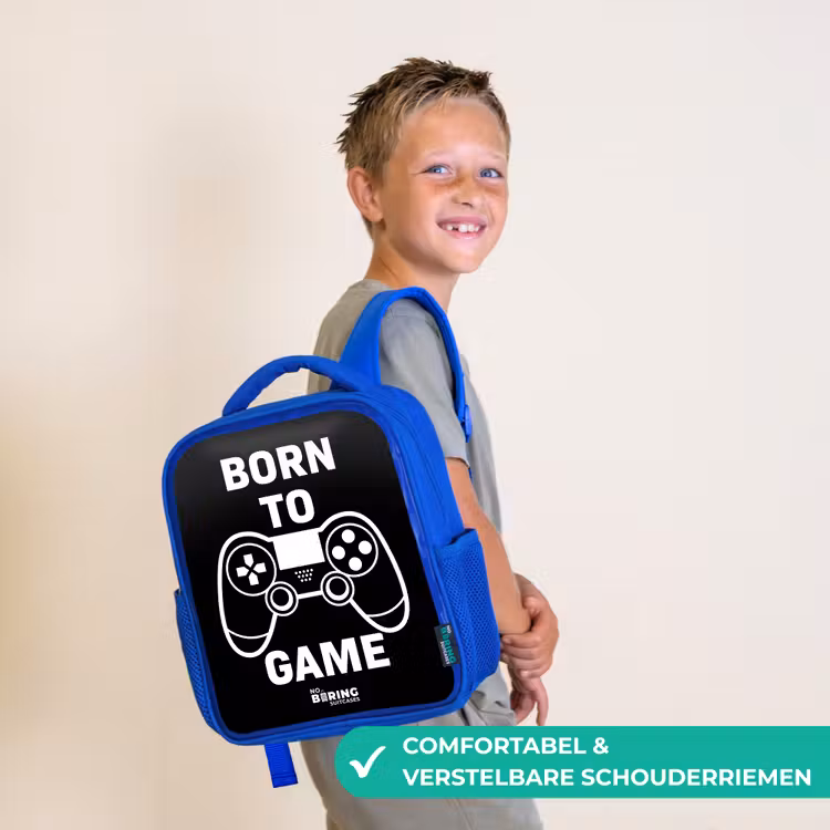 Kinderrugzak - Blauw - Born to game met controller — 4