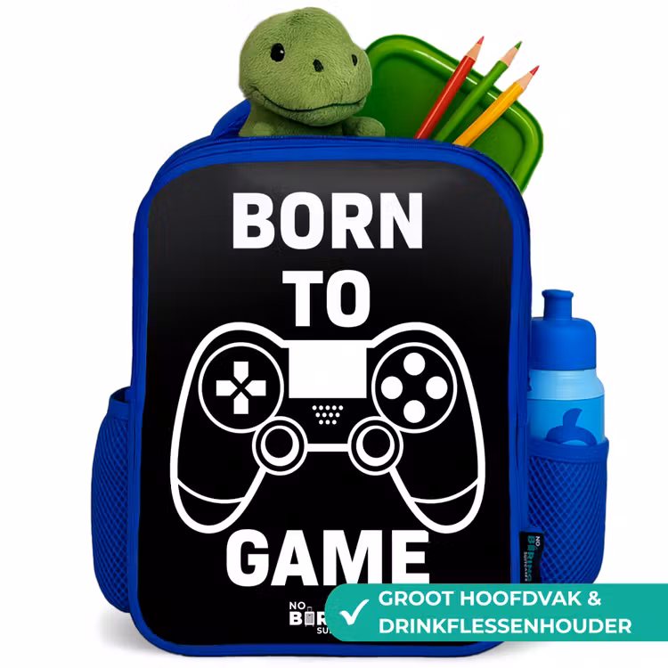 Kinderrugzak - Blauw - Born to game met controller — 5