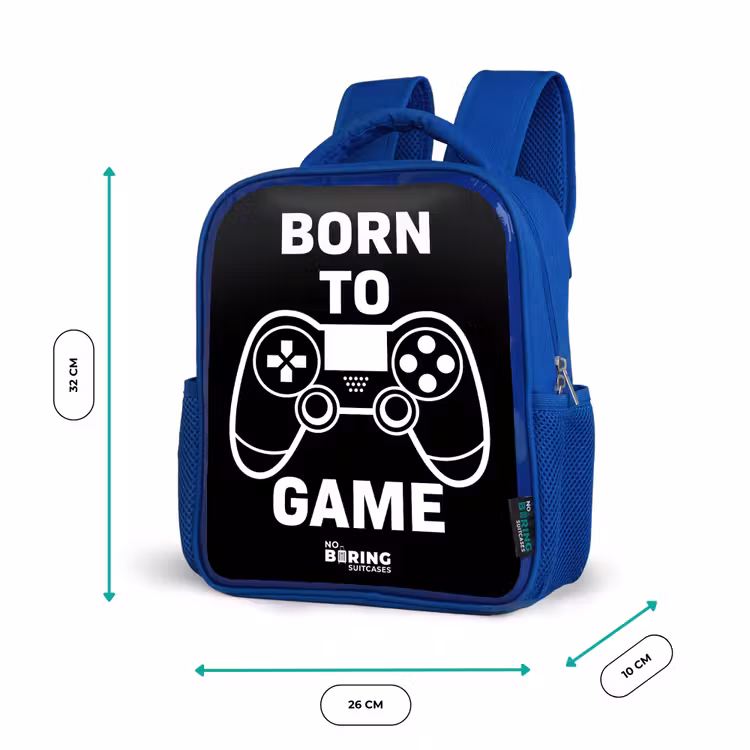 Kinderrugzak - Blauw - Born to game met controller — 6