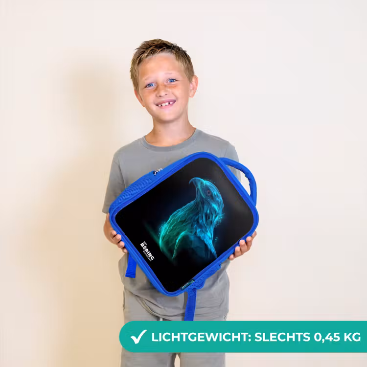 Kinderrugzak - Blauw - Digitale adelaar in profiel — 2