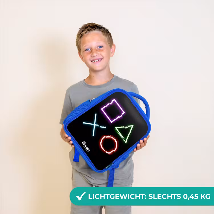 Kinderrugzak - Blauw - Knoppen van een gameconsole — 2