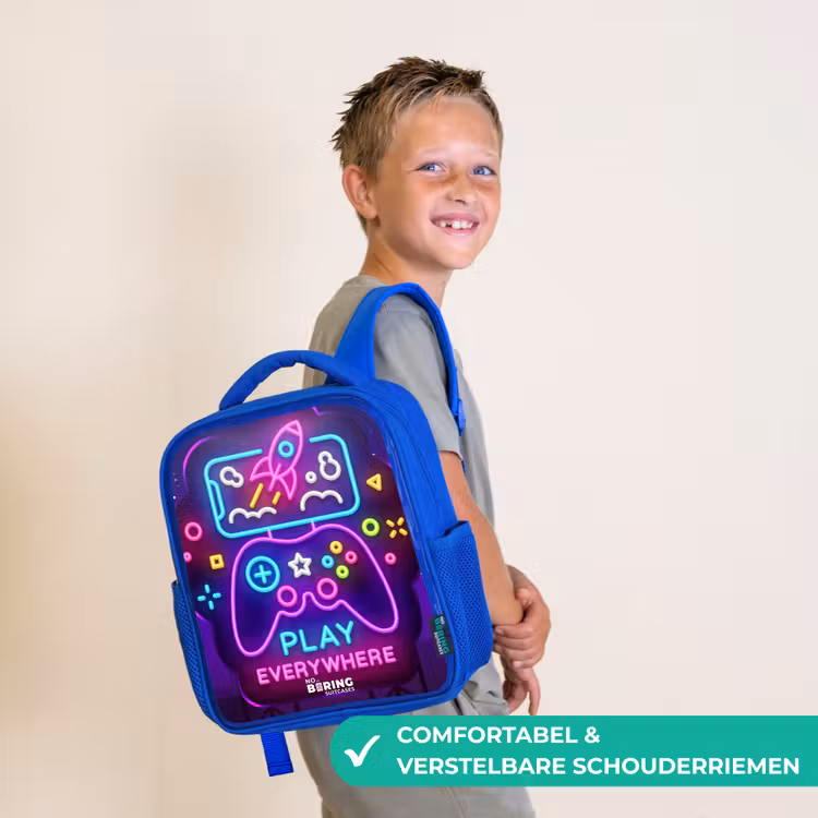 Kinderrugzak - Blauw - Neonbord met controller — 4