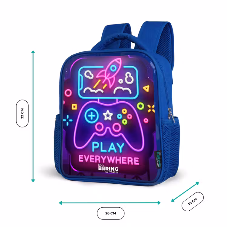 Kinderrugzak - Blauw - Neonbord met controller — 6
