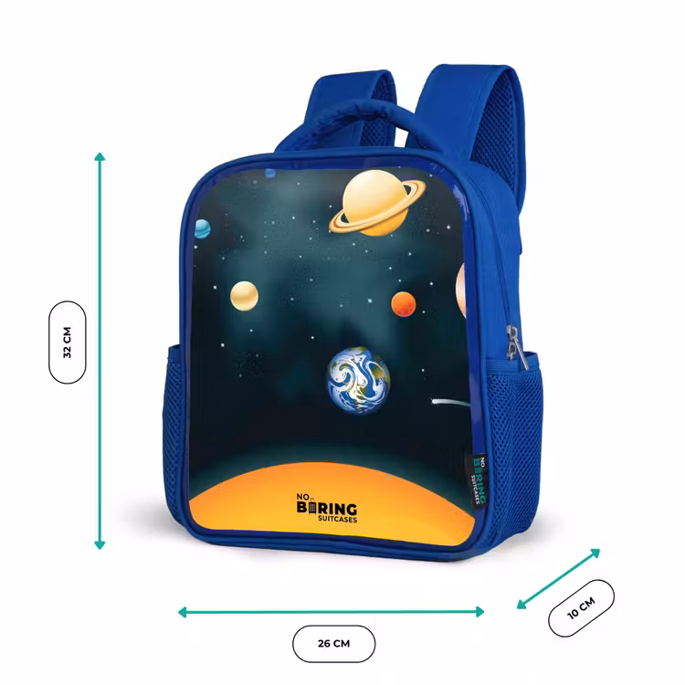 Kinderrugzak - Blauw - Ruimte met planeten — 6