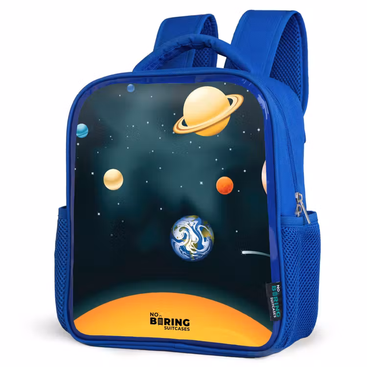 Kinderrugzak - Blauw - Ruimte met planeten — 9