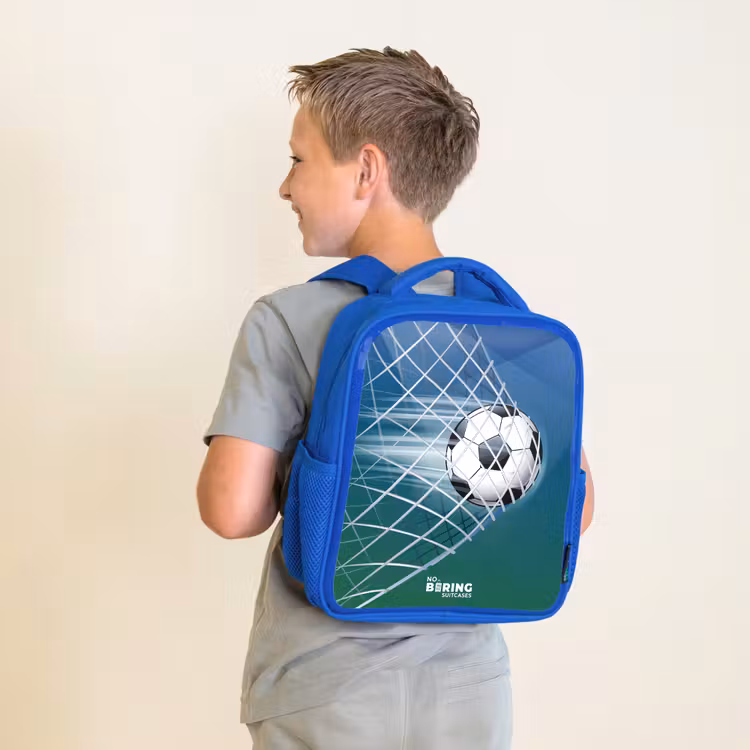 Kinderrugzak - Blauw - Bal in het goal — 3