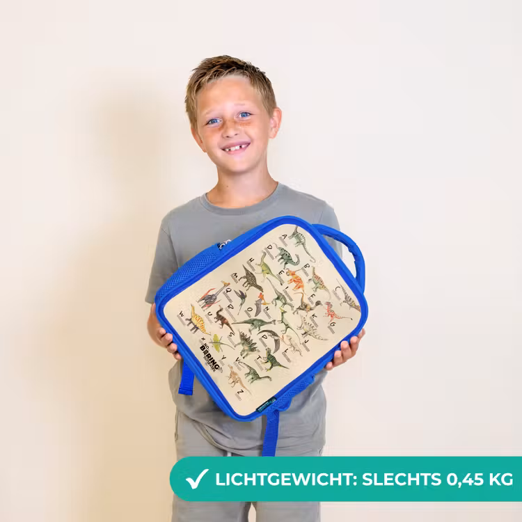 Kinderrugzak - Blauw - Dino alfabet — 2