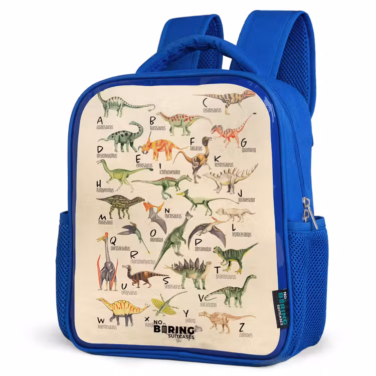 Kinderrugzak - Blauw - Dino alfabet — 9