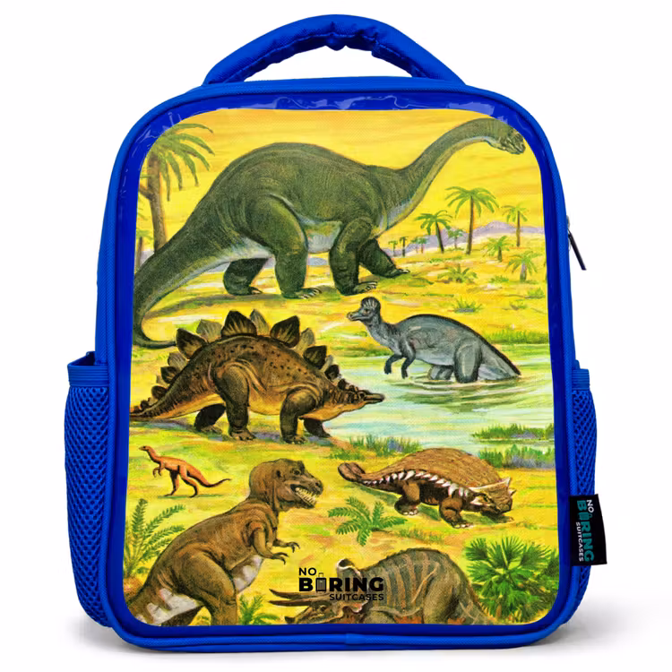Kinderrugzak - Blauw - Dino's bij het water — 1
