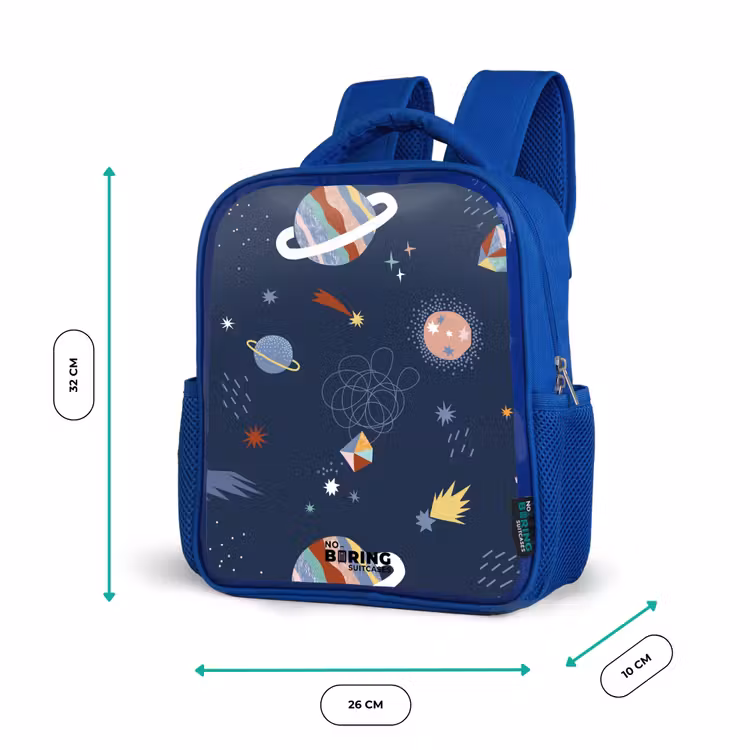 Kinderrugzak - Blauw - Planeten in de hemel — 6