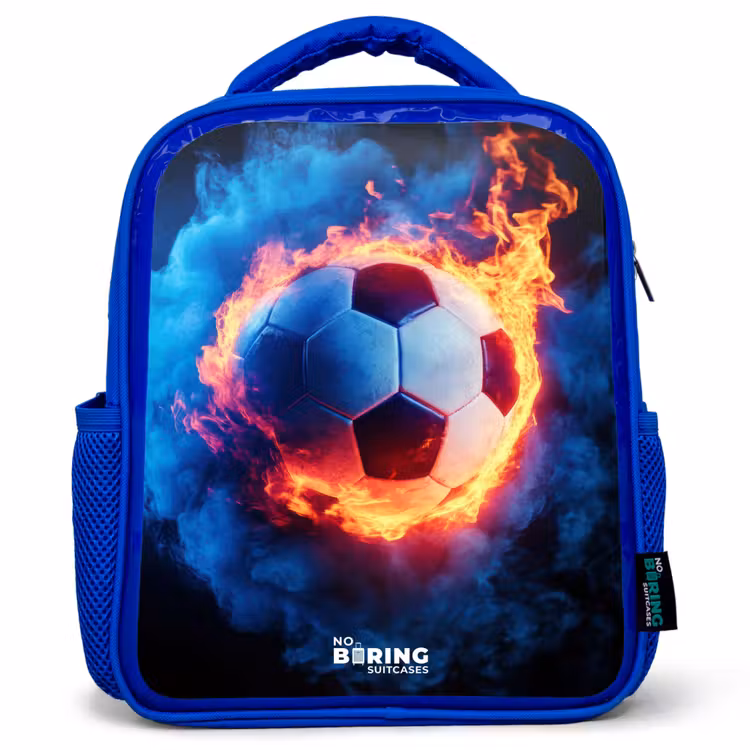 Kinderrugzak - Blauw - Voetbal in vuur en ijs — 1