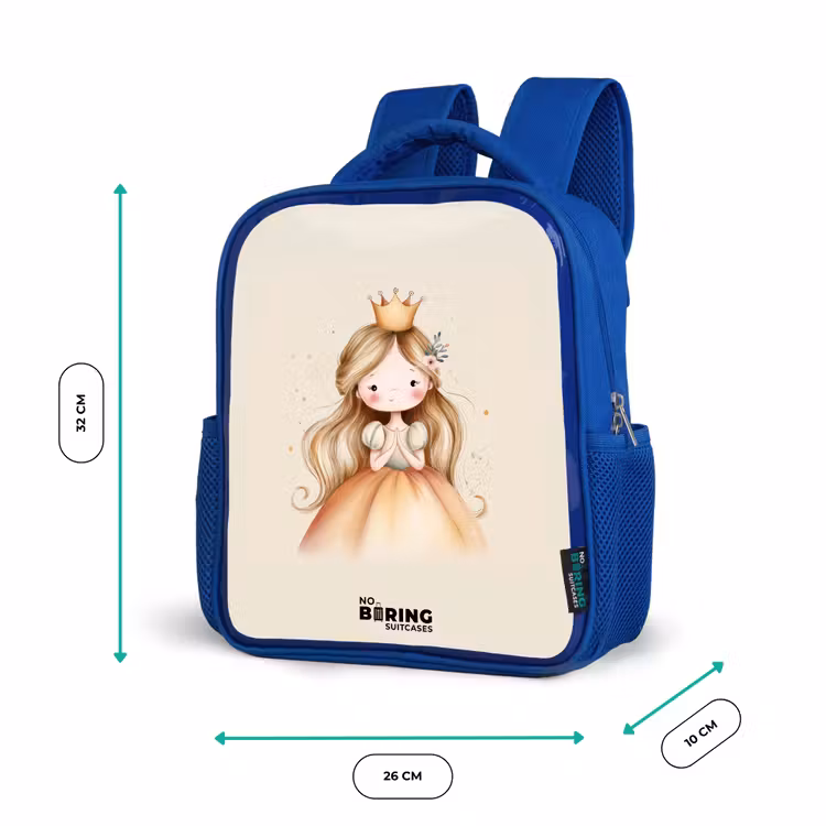 Kinderrugzak - Blauw - Prinses in gouden tinten — 6