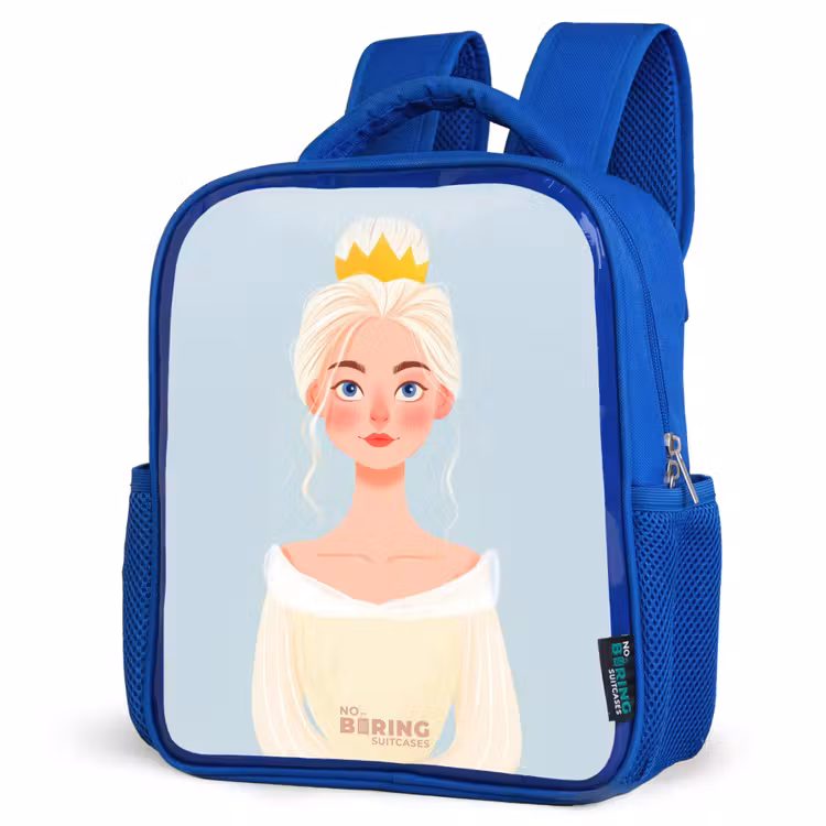 Kinderrugzak - Blauw - Prinses met een gouden kroon - Blauw — 9