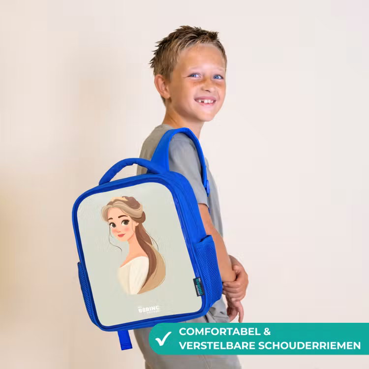 Kinderrugzak - Blauw - Prinses met een tiara - Groen — 4