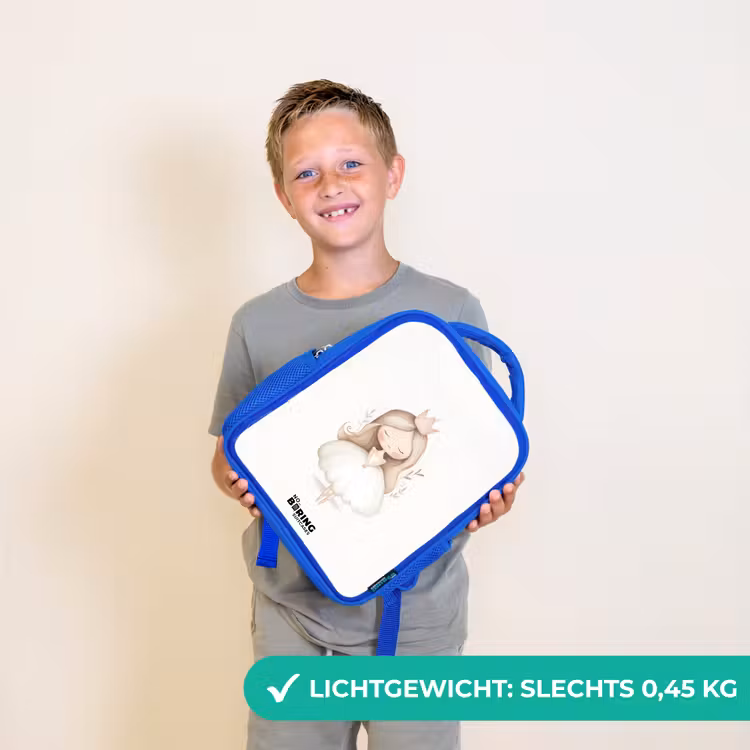 Kinderrugzak - Blauw - Sierlijke prinses in het wit — 2
