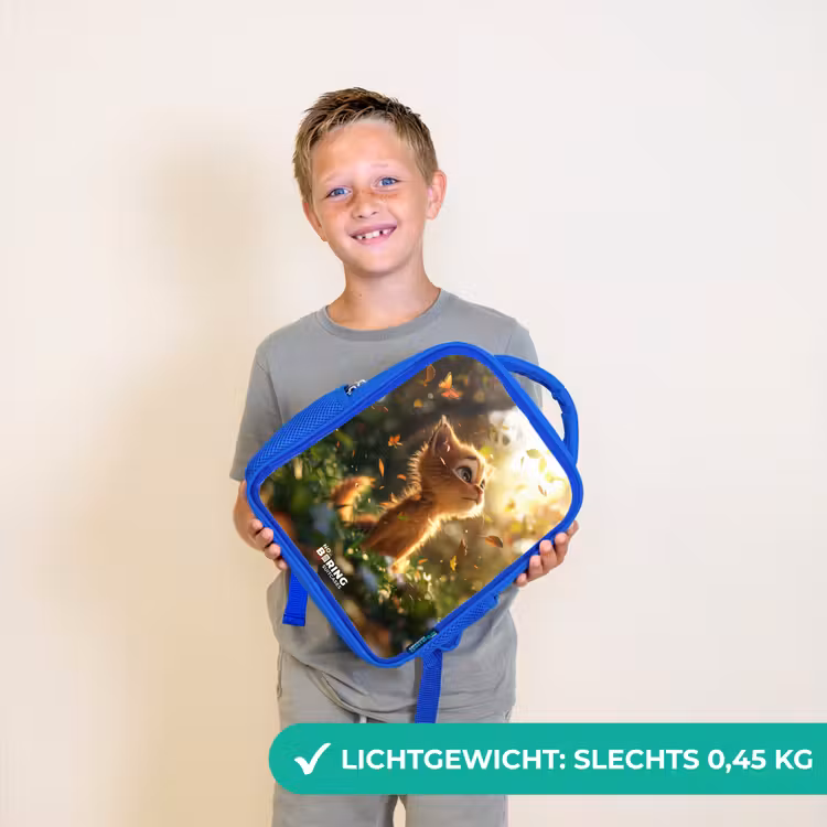 Kinderrugzak - Blauw - Hendrik herfstkatje — 2