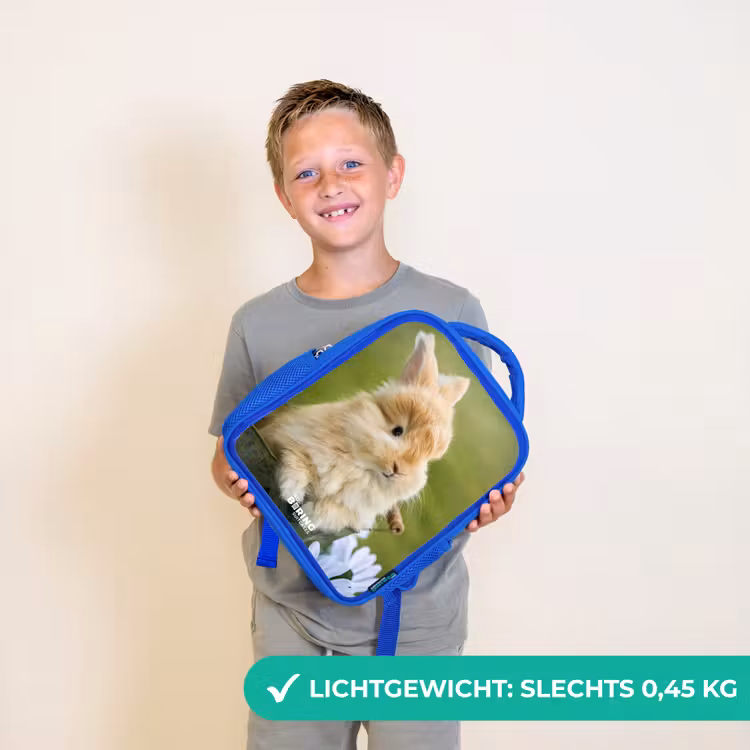Kinderrugzak - Blauw - Konijn in bloempot — 2