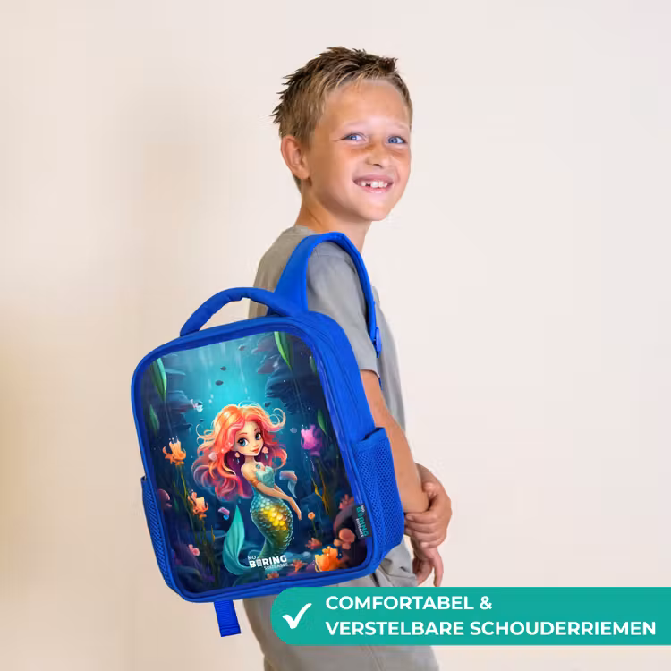 Kinderrugzak - Blauw - Koraal koningin — 4