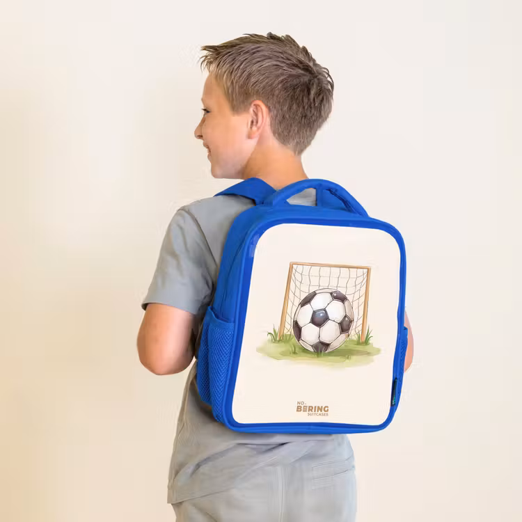 Kinderrugzak - Blauw - Voetbal in een goal — 3