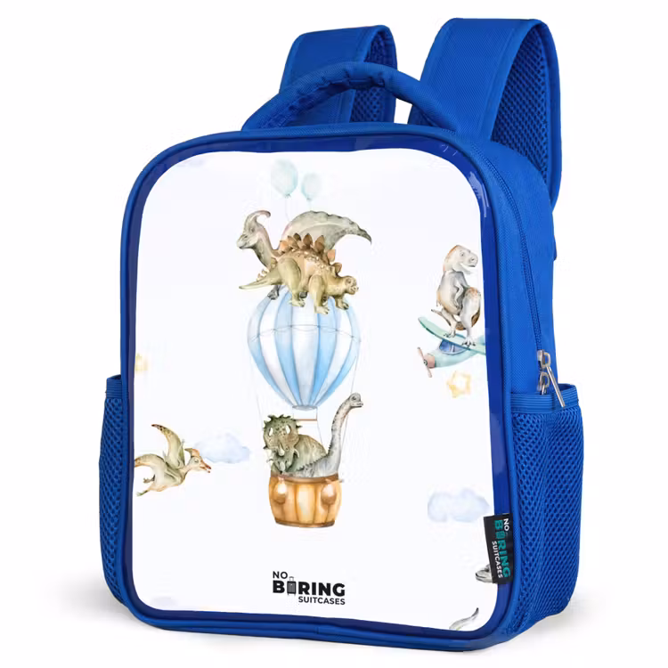 Kinderrugzak - Blauw - Dwalende dino's β 9