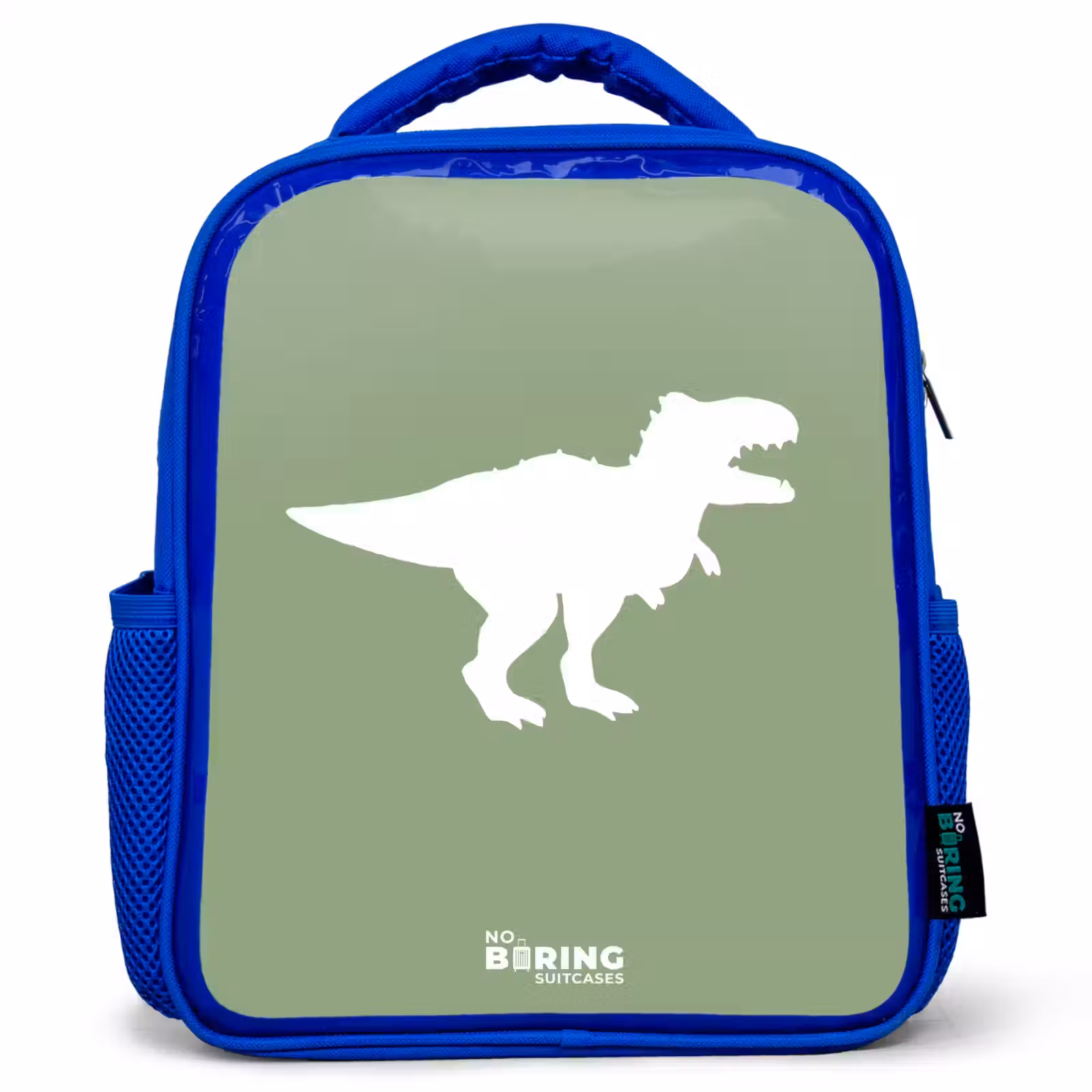 Kinderrugzak - Blauw - Groen met T-rex dino — 1