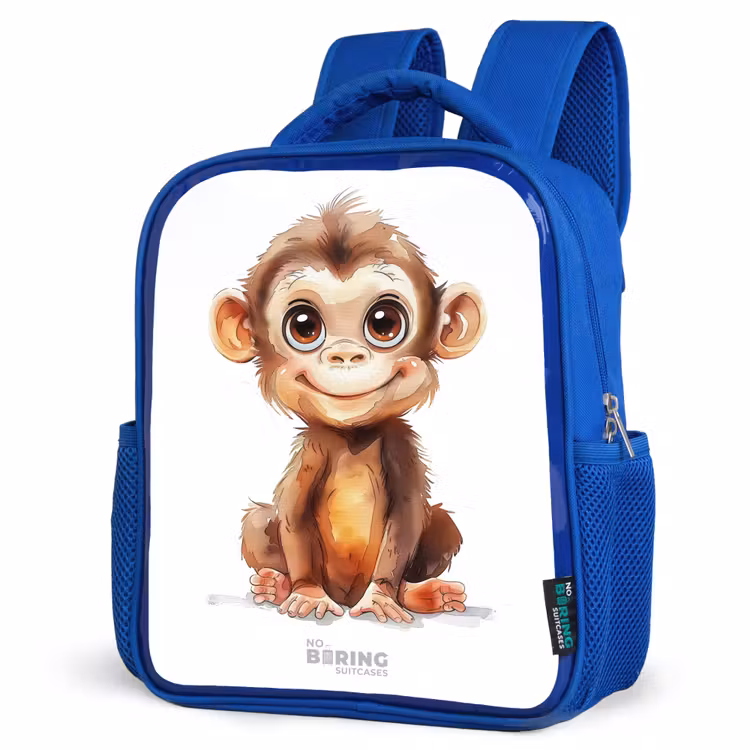 Kinderrugzak - Blauw - Baby aap — 9