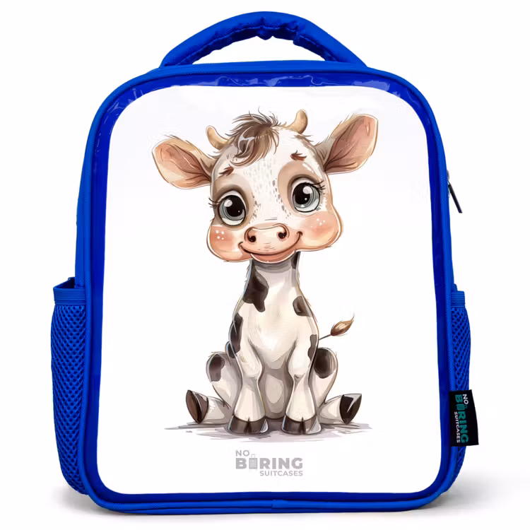 Kinderrugzak - Blauw - Baby koe — 1