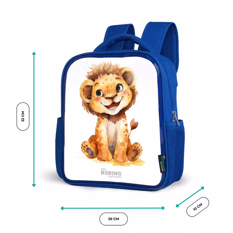 Kinderrugzak - Blauw - Baby leeuw — 6