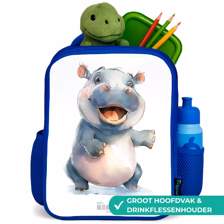 Kinderrugzak - Blauw - Baby nijlpaard — 5
