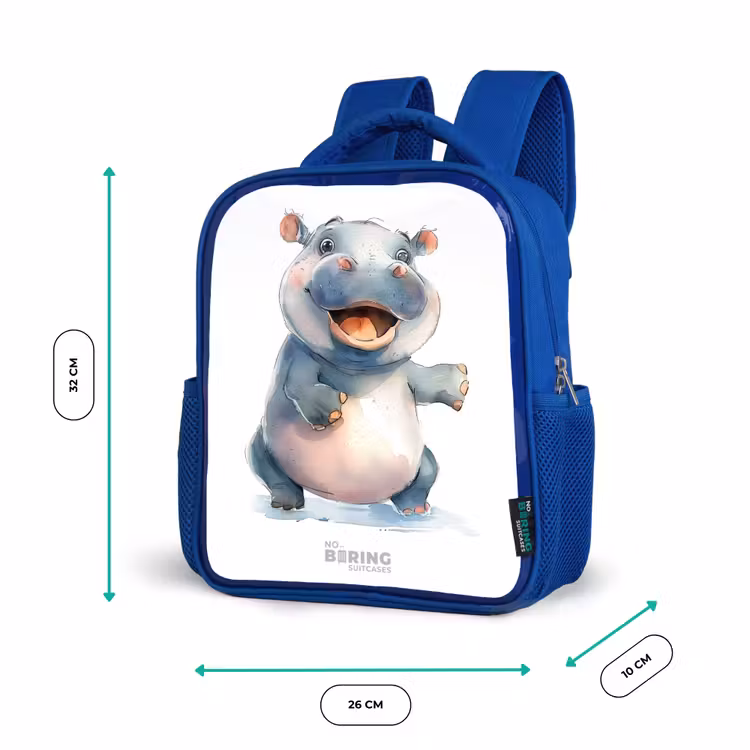 Kinderrugzak - Blauw - Baby nijlpaard — 6