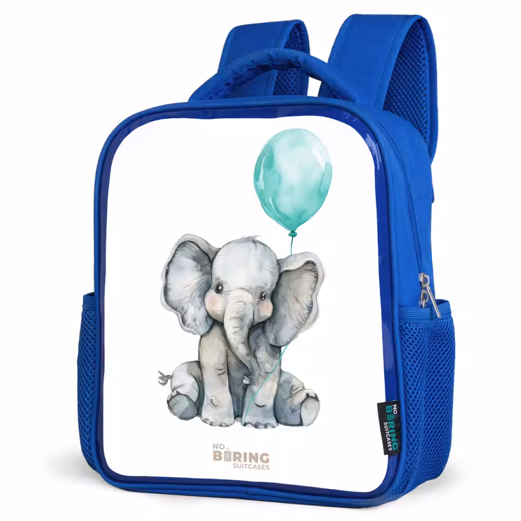 Kinderrugzak - Blauw - Olifant met blauwe ballon — 9