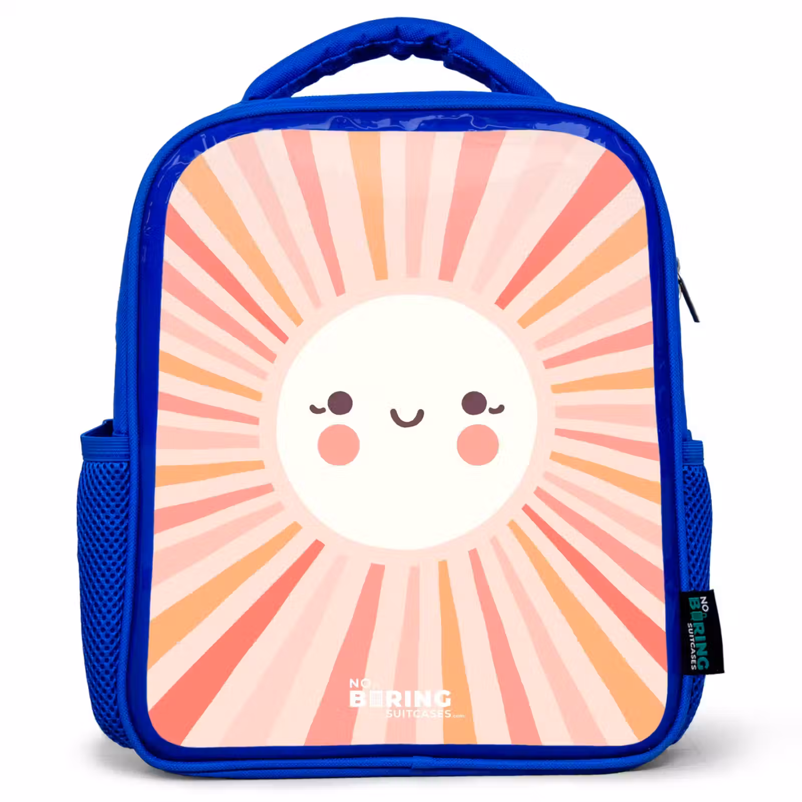 Kinderrugzak - Blauw - Ronde zon met gezicht — 1